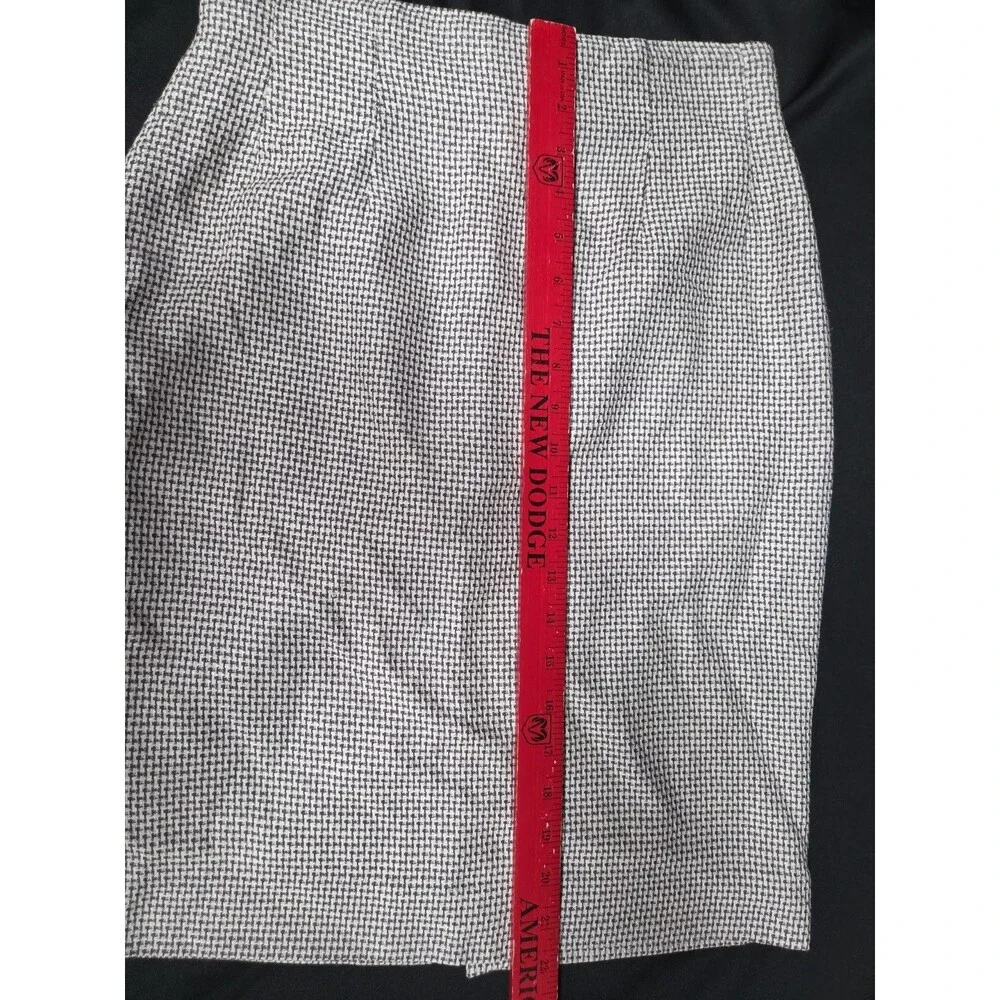 Christian Dior Skirt Suit Cream Black Print Blazer Sz 6 Skirt Sz 4 Vintage